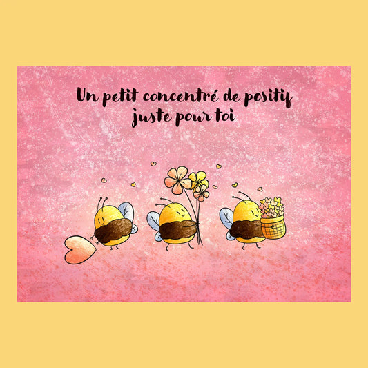 Carte postale - Concentré de positif