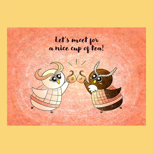 Carte postale - Un bon thé